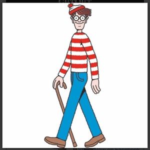 WHERES WALDO LIFE SIZE CARDBOARD CUTOUT FREE SHIPPING!
